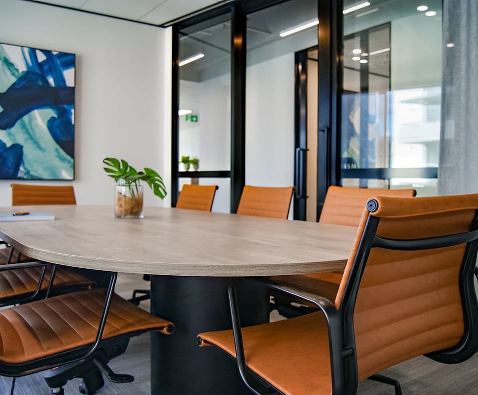 Modern conference room at West Zane Holding